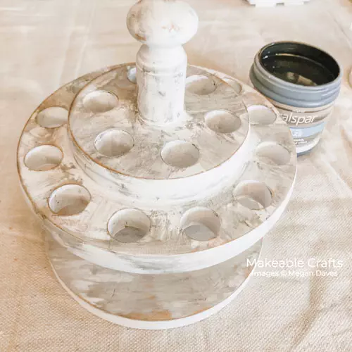 Scissor Holder | how terrible the glaze works with chalked paint