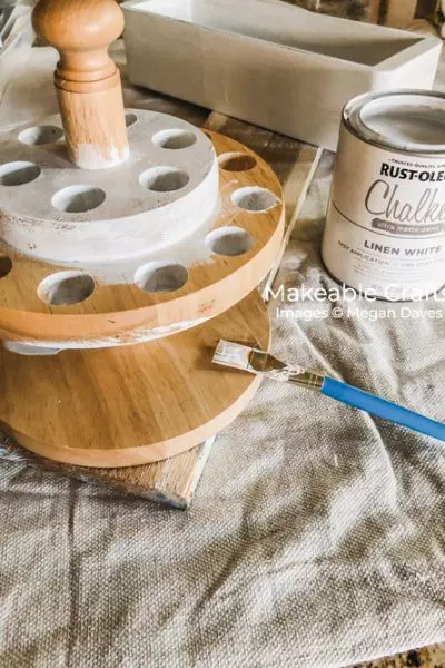 Scissor Holder | painting with rust-oleum chalked paint