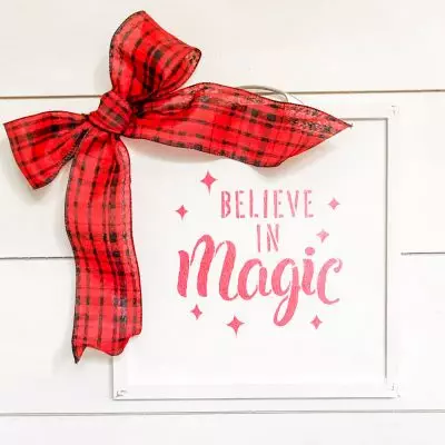 Make This Double Sided Craft Room Sign