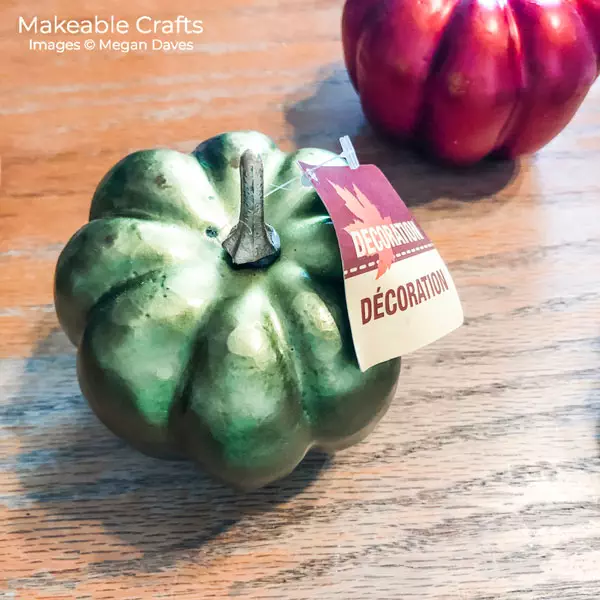 painting dollar store pumpkins | the before