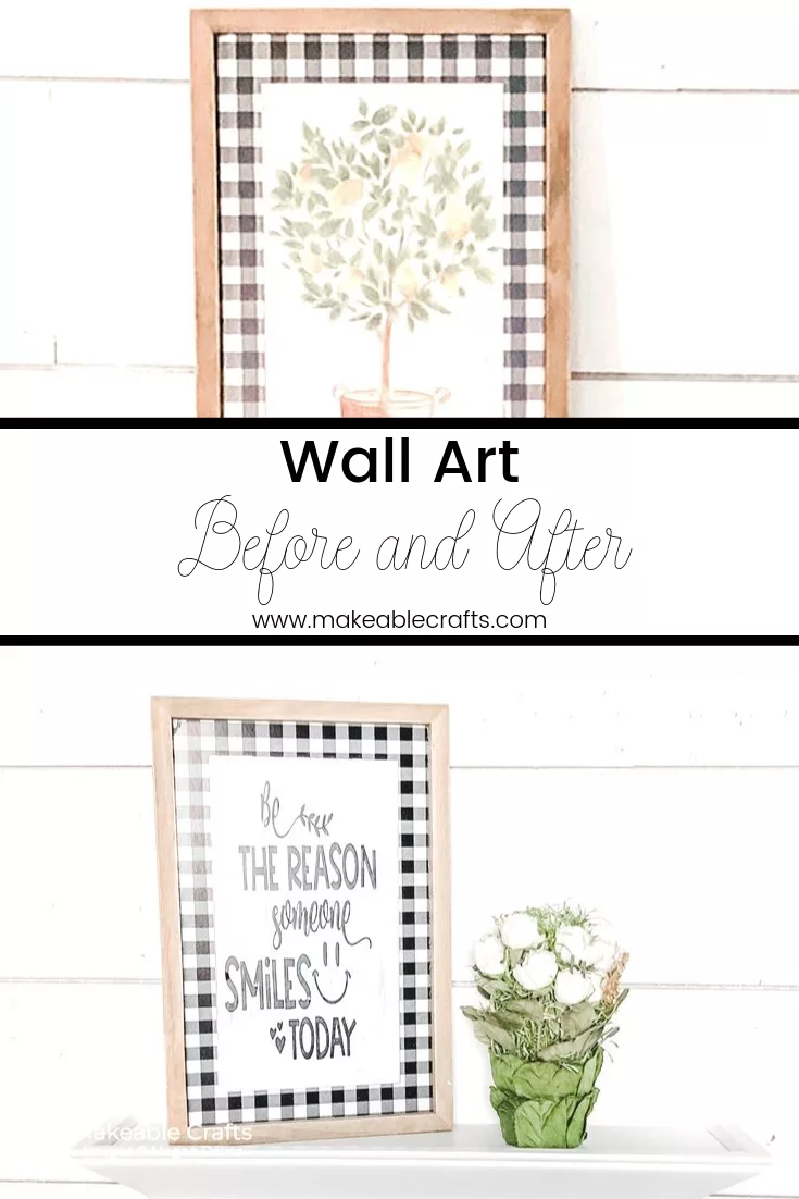 Remaking wall art | before and after