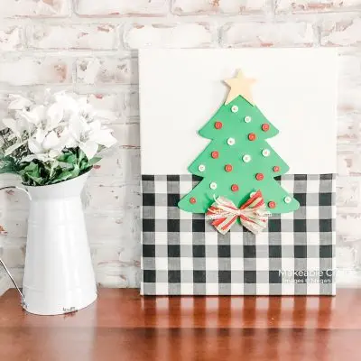 Easy DIY Christmas Canvas Wall Art