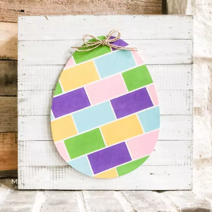 painted Easter eggs for home decor projects