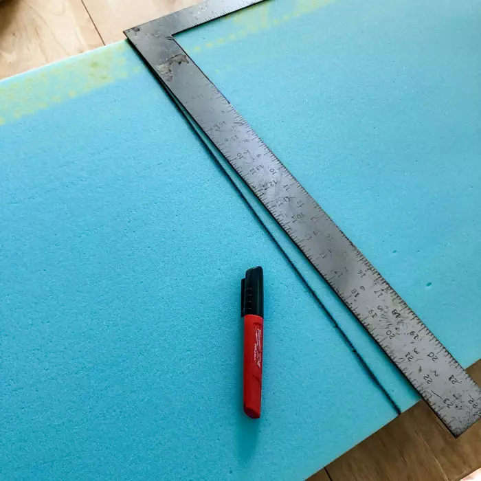 Measure and Mark Your Foam