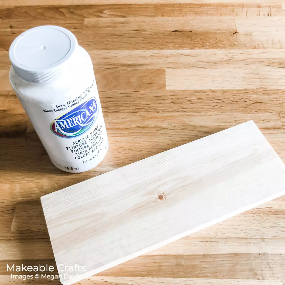 painting your wood with white paint