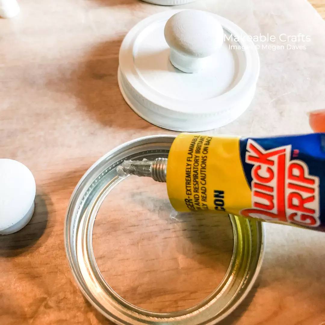 add glue to the inside of your rim