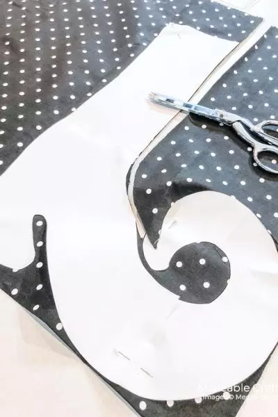 Fabric and pattern for DIY Halloween door decorations