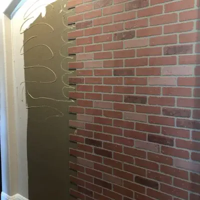 Faux Brick Wall DIY Project