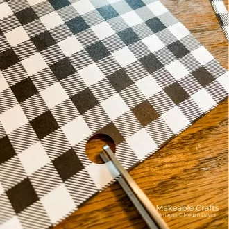 trim your patterned paper