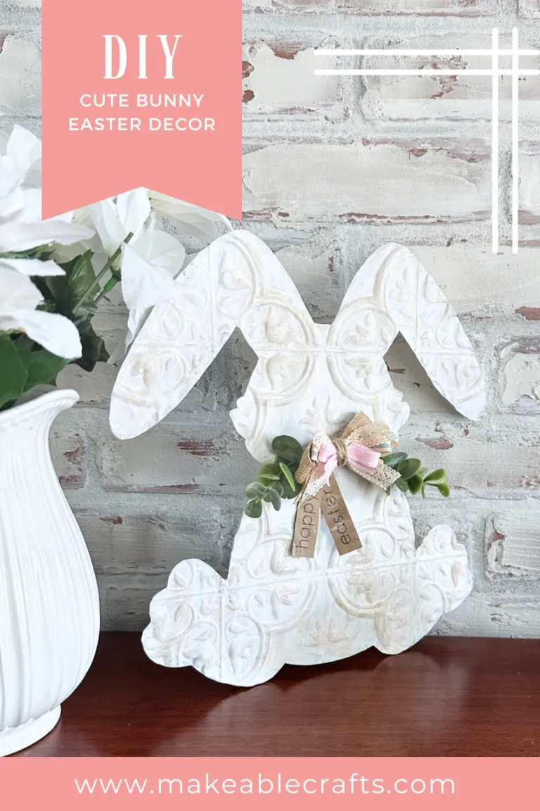 Dollar Tree Bunny Craft Video Tutorial Makeable Crafts