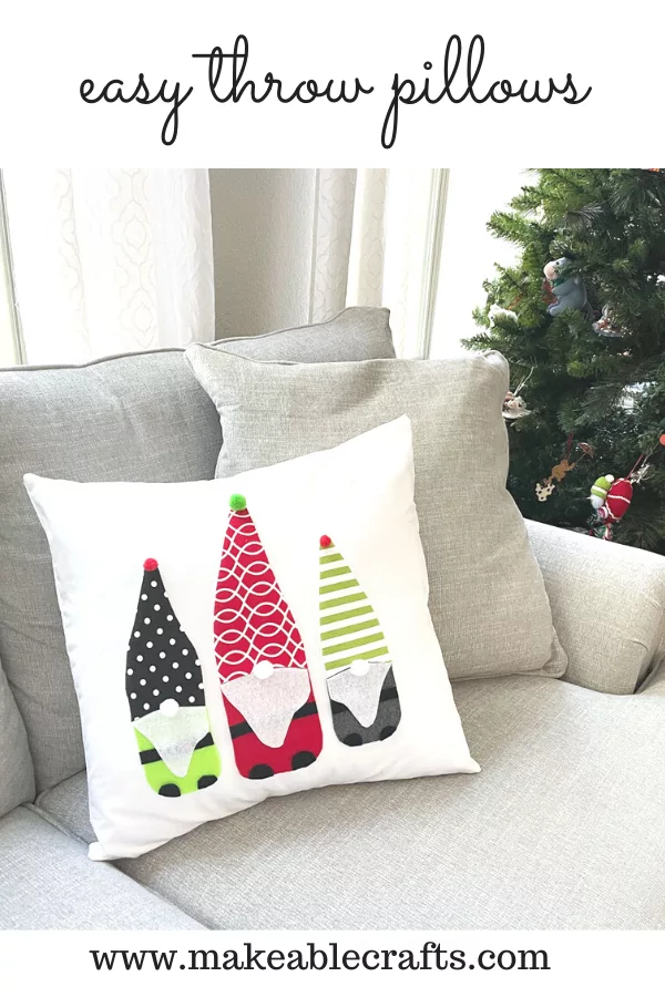 DIY Christmas Gnome Pillow Cover – The Inspired Workshop